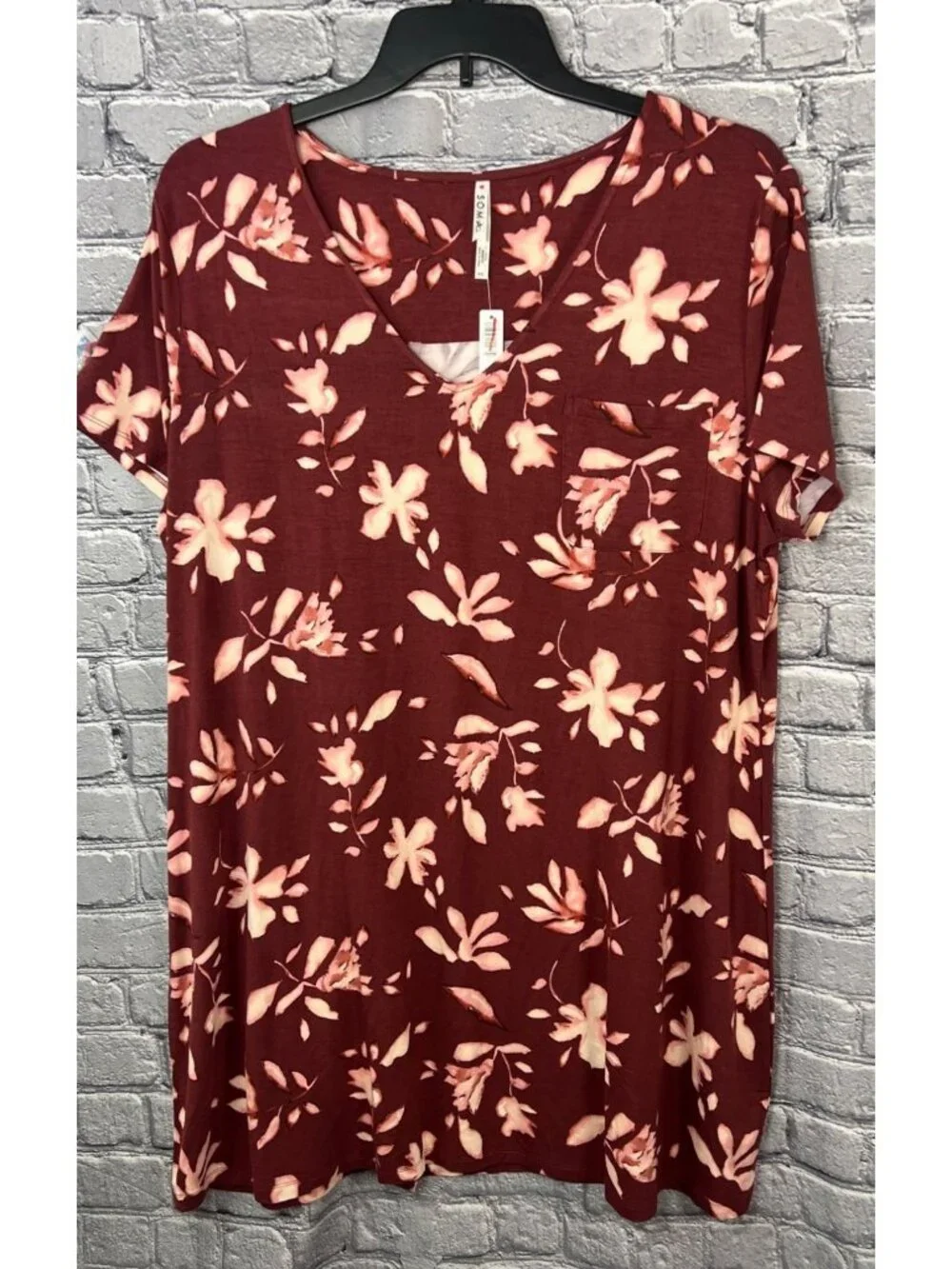 NWT Soma Cool Nights Sleepshirt‎ SS Size XXL Budding Romance Floral Gown